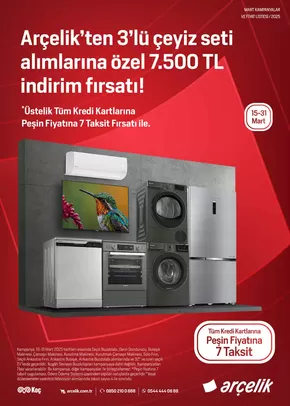 Arçelik kataloğu, Teknepınar | Arcelik Ankastre Kataloğu | 2025-03-15T00:00:00.000Z - 2025-03-31T00:00:00.000Z